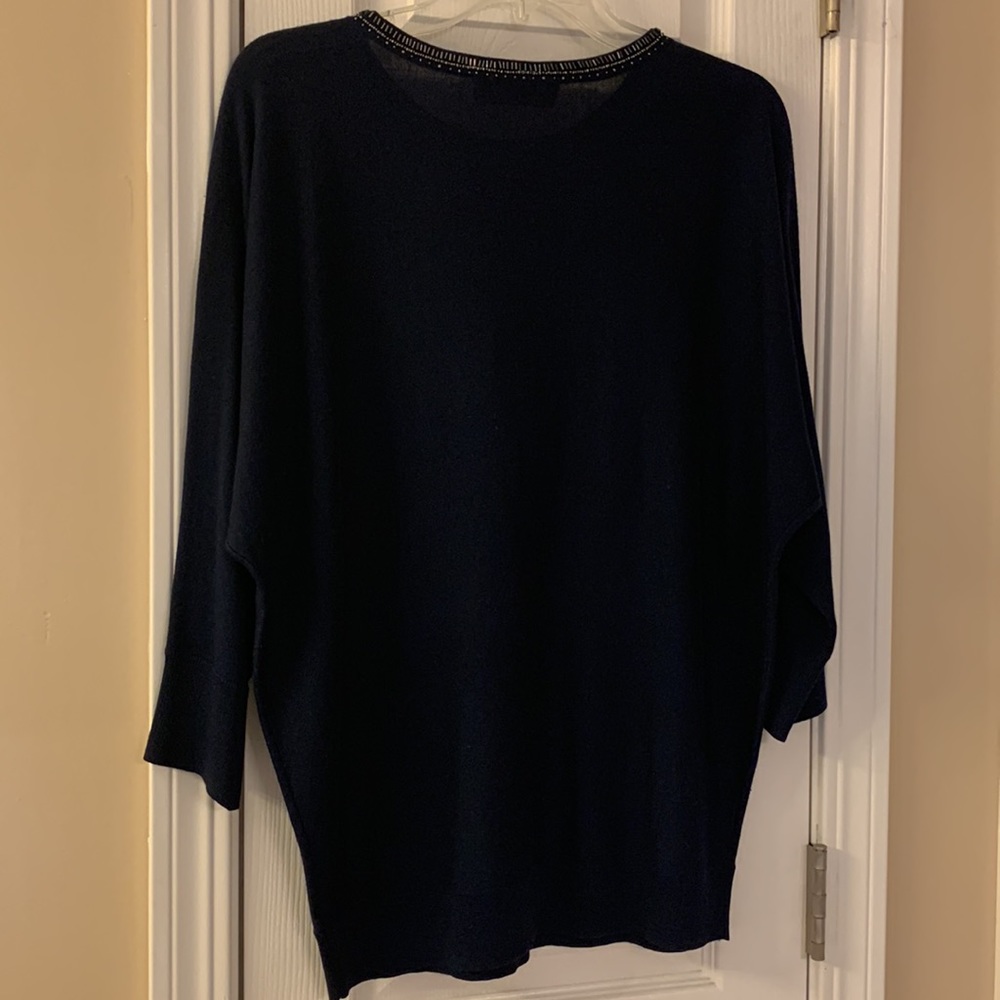 Magaschoni silk cashmere embellished sweater M - Picture 5 of 7